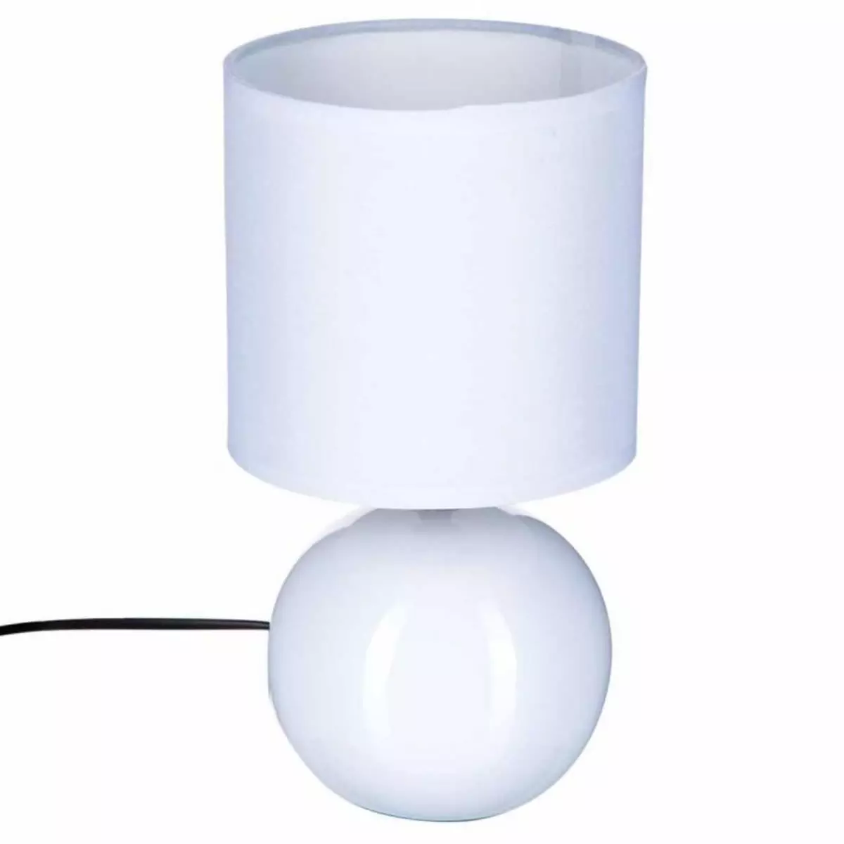 ATMOSPHERA Lampe à Poser Céramique  Boule  24cm Blanc