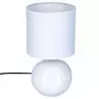 ATMOSPHERA Lampe à Poser Céramique  Boule  24cm Blanc