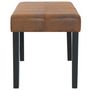 Voir la diapositive 4 : VIDAXL Banc 106 cm Marron Similicuir daim