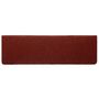Voir la diapositive 5 : VIDAXL Tapis de marches d'escalier 5 pcs Bordeaux 65x21x4cm Aiguillete