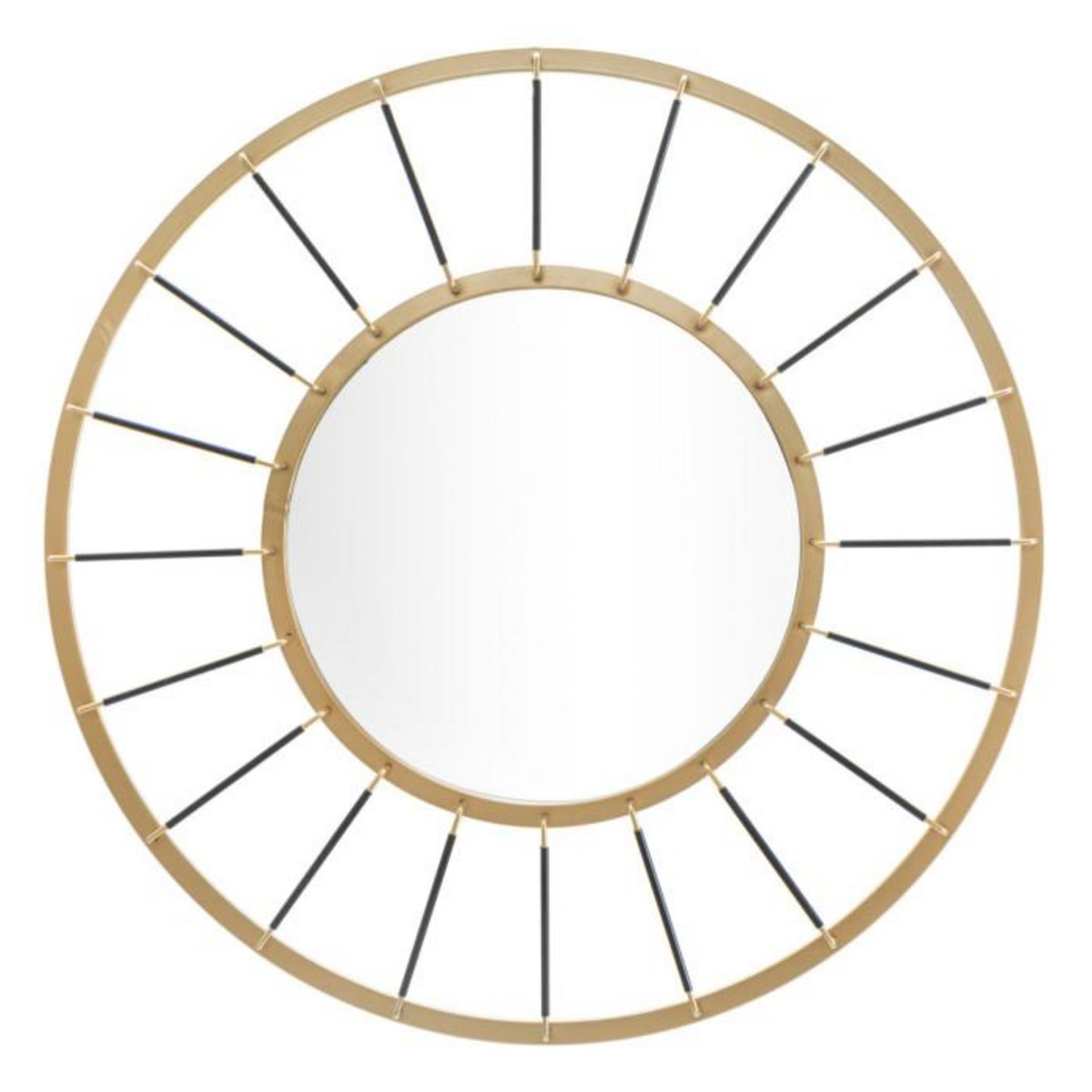 Paris Prix Miroir Mural Déco  Blake  81cm Or & Noir
