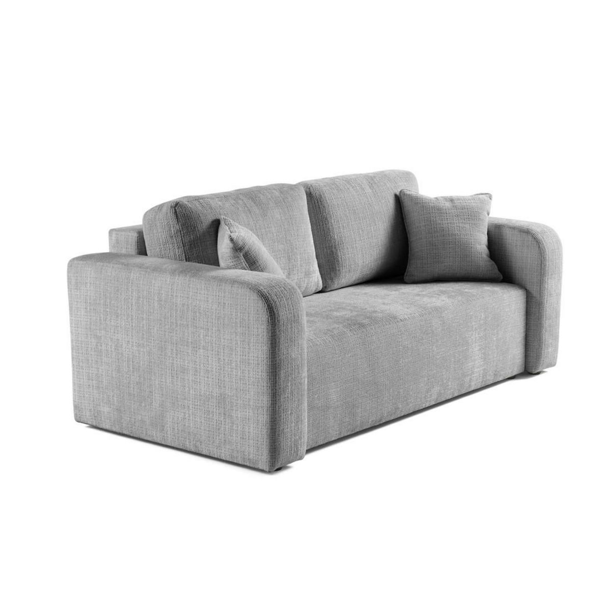 BEST MOBILIER Miro - canapé droit 2 places - en velours texturé