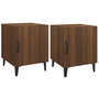 Voir la diapositive 2 : VIDAXL Tables de chevet 2 pcs Chene marron Bois d'ingenierie