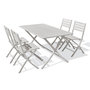 Voir la diapositive 2 : Paris Prix Ensemble Table de Jardin Pliante & 4 Chaises  Marius  140cm Gris