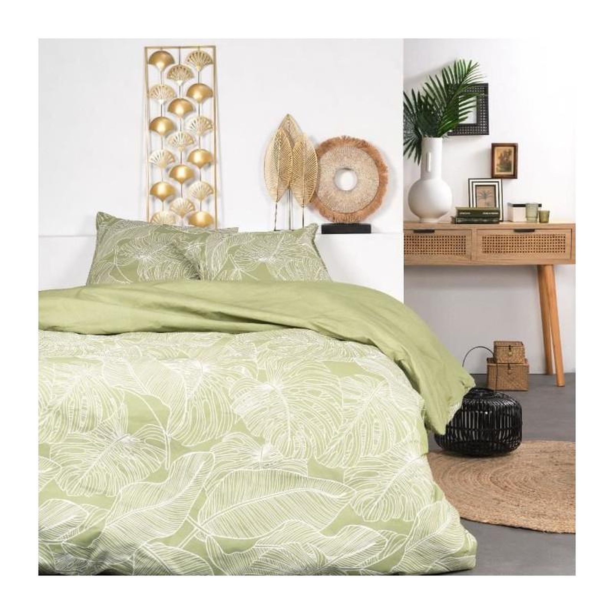 Today Parure de lit - TODAY Sunshine - 240x260 cm - 2 personnes - coton imprimé floral
