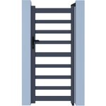 Habitat et Jardin Portillon aluminium ajouré  Marius  - 100 x 140 cm  - Gris