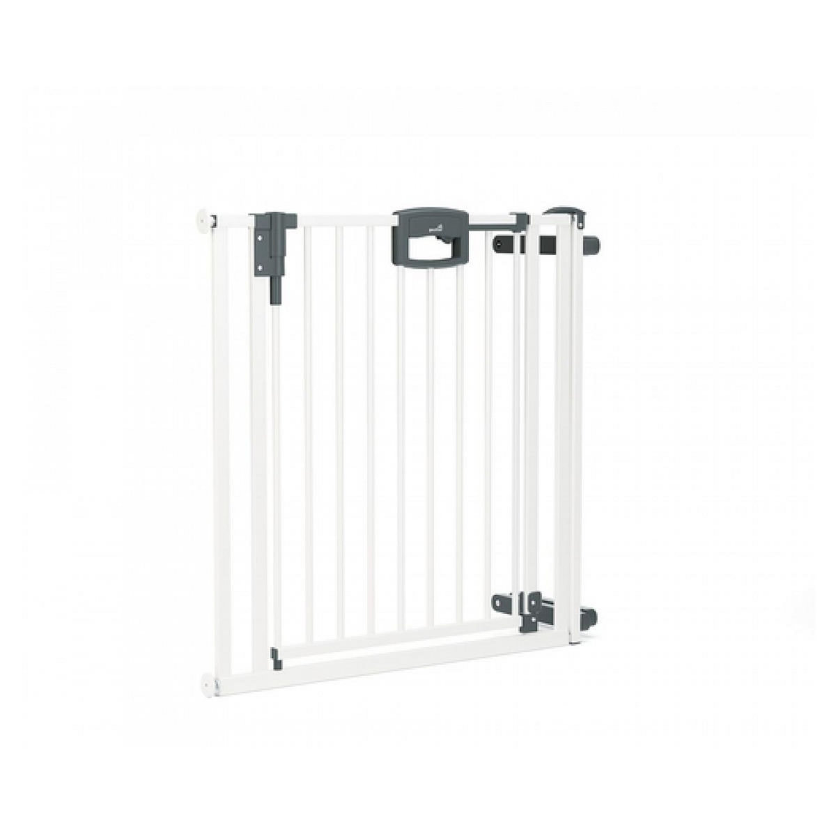 GEUTHER Barrière d'escalier à pression Easylock Plus  bois/métal 84,5 cm - 92,5 cm Blanc
