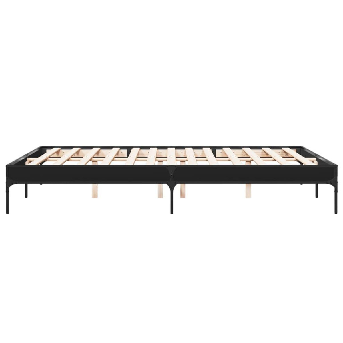 VIDAXL Cadre de lit sans matelas noir 150x200 cm