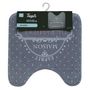Voir la diapositive 3 : Paris Prix Tapis Contour WC  Maison de Famille  45x45cm Gris