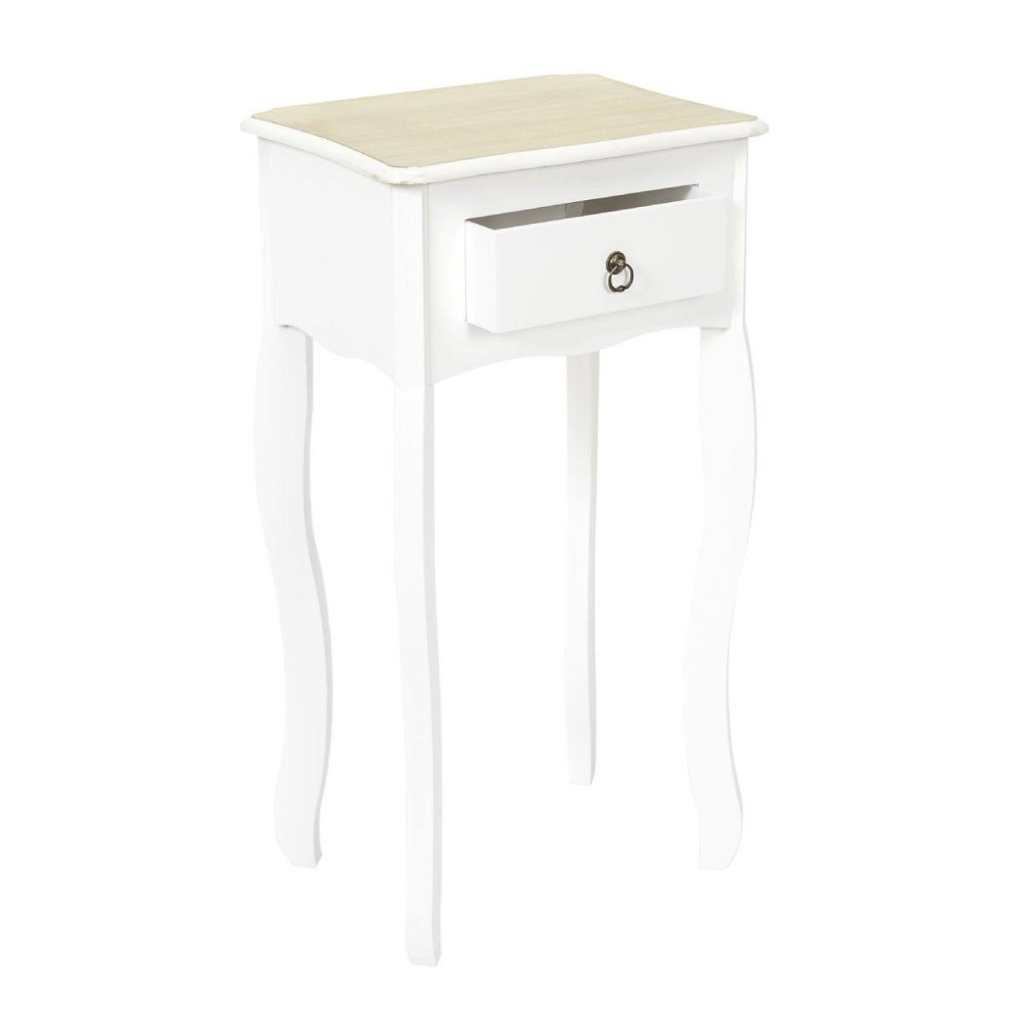 Voir la diapositive 3 : The Home Deco Factory Lot de 2 sellettes  victoria  75cm blanc