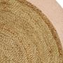 Voir la diapositive 4 : OSTARIA Tapis rond jute pompons rose D100