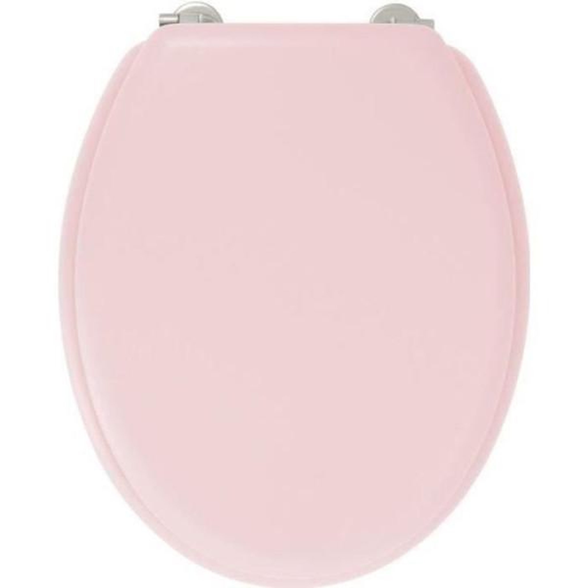 GELCO GELCO DESIGN Abattant WC Dolce - Charnieres inox - Bois moulé - Rose crystal