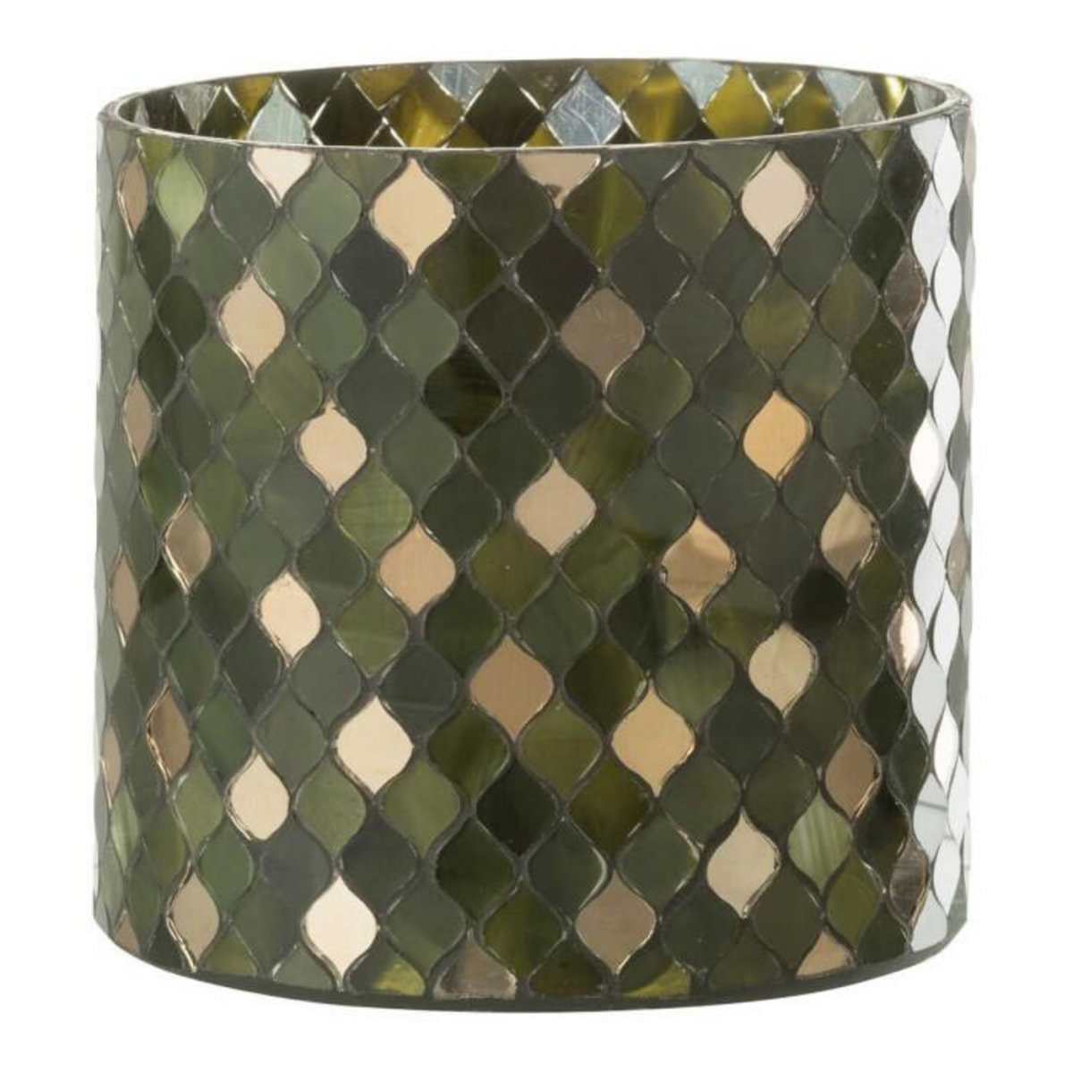 Paris Prix Photophore Déco Mosaïque  Tom  15cm Vert