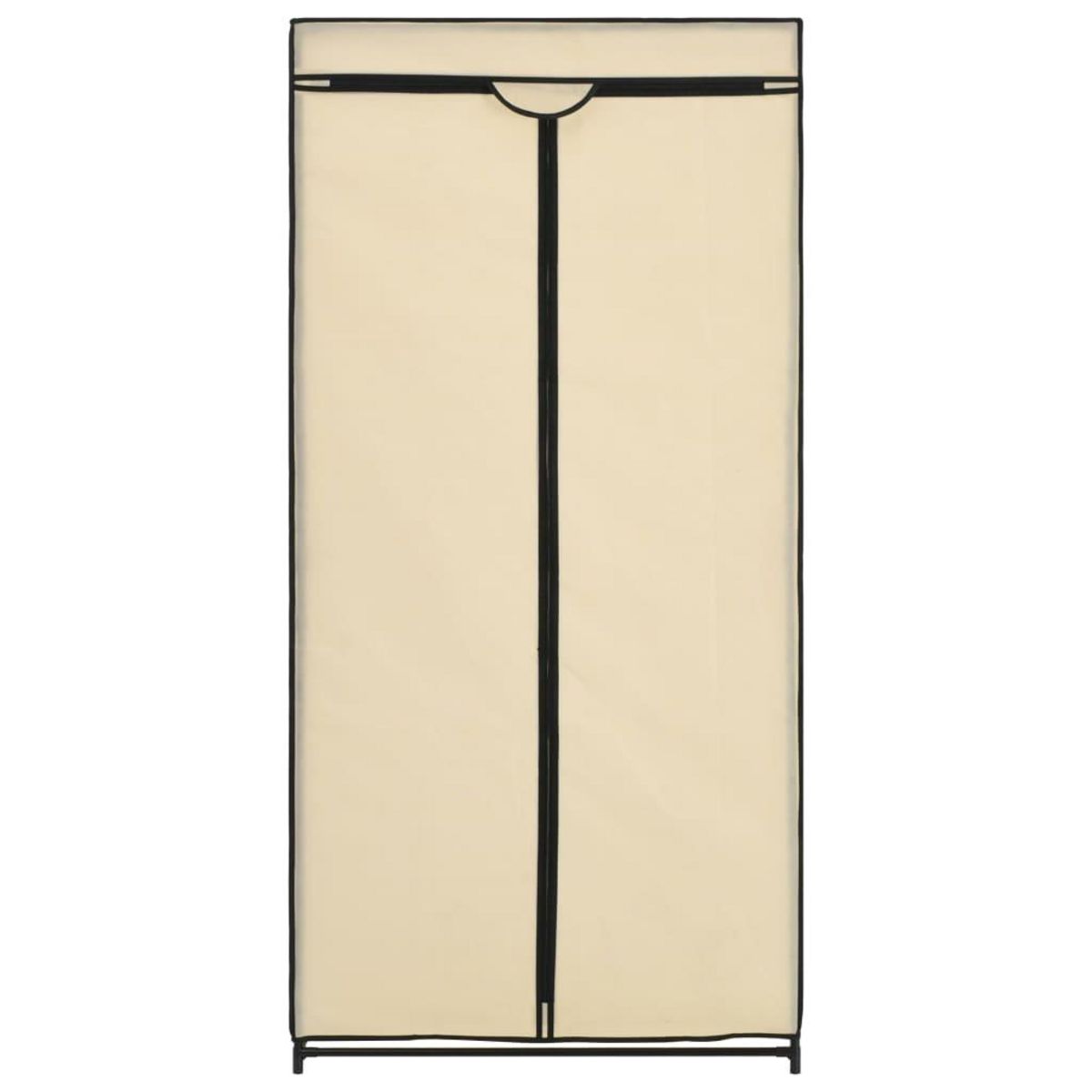 VIDAXL Garde-robe Creme 75x50x160 cm