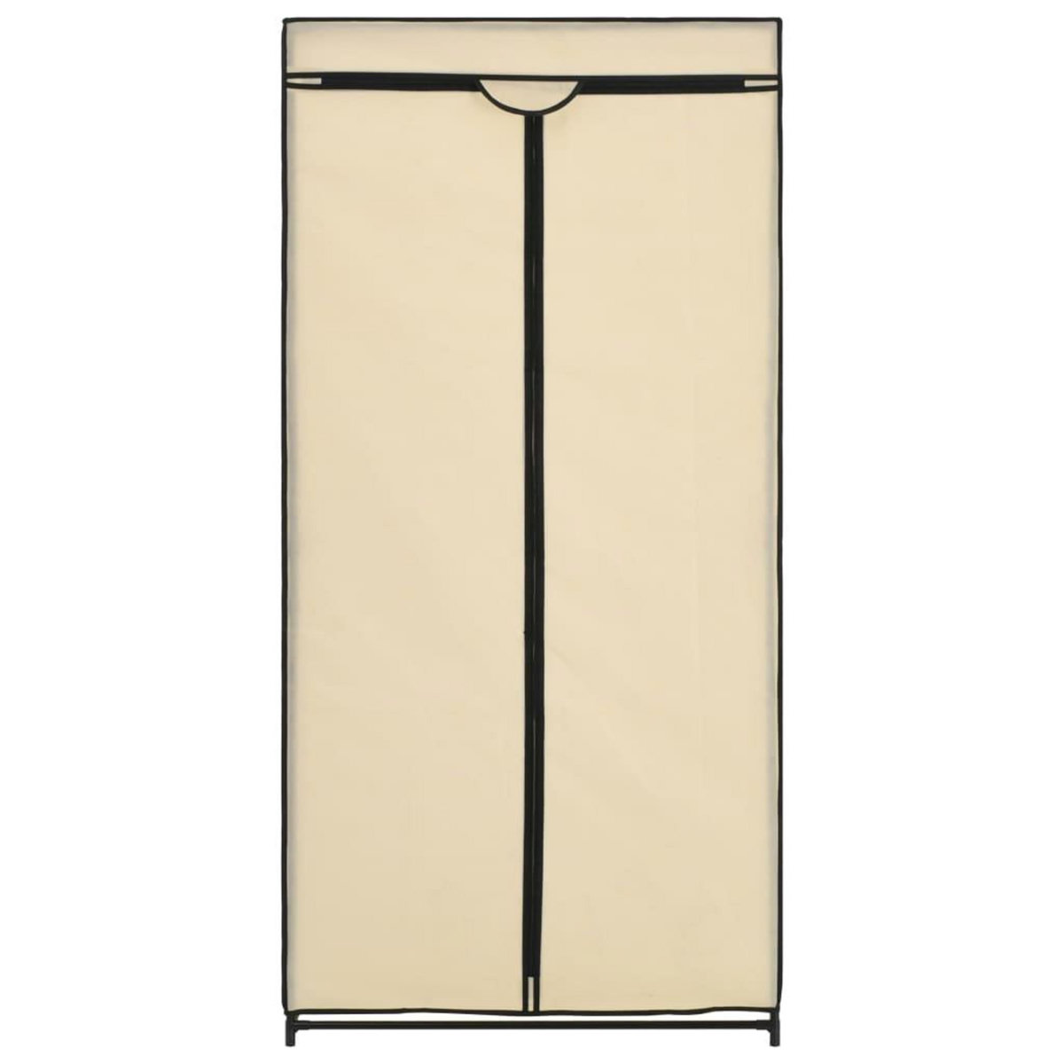 VIDAXL Garde-robe Creme 75x50x160 cm