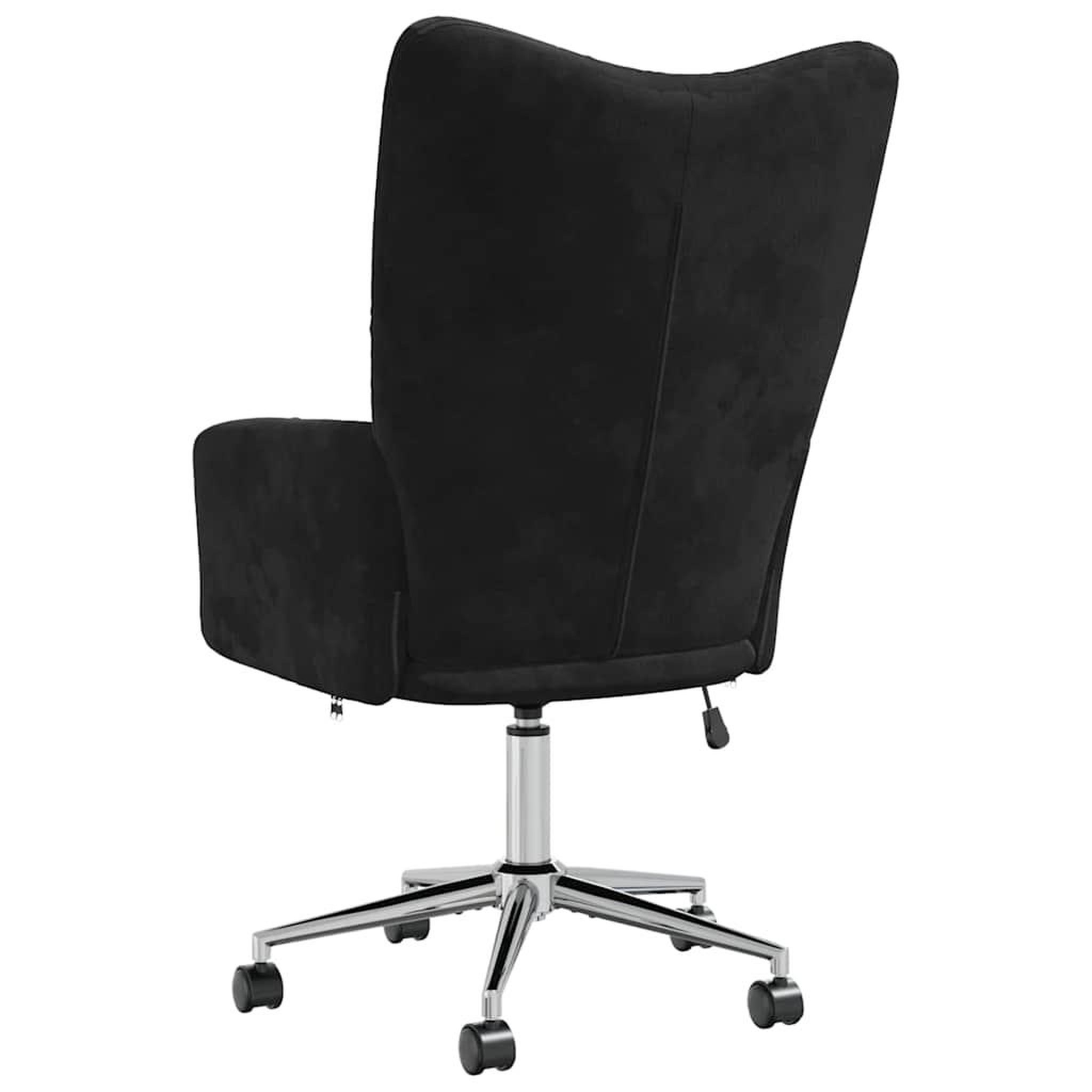 Voir la diapositive 5 : VIDAXL Chaise de relaxation Noir Velours