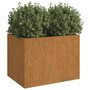 Voir la diapositive 3 : VIDAXL Jardiniere 62x47x46 cm acier corten