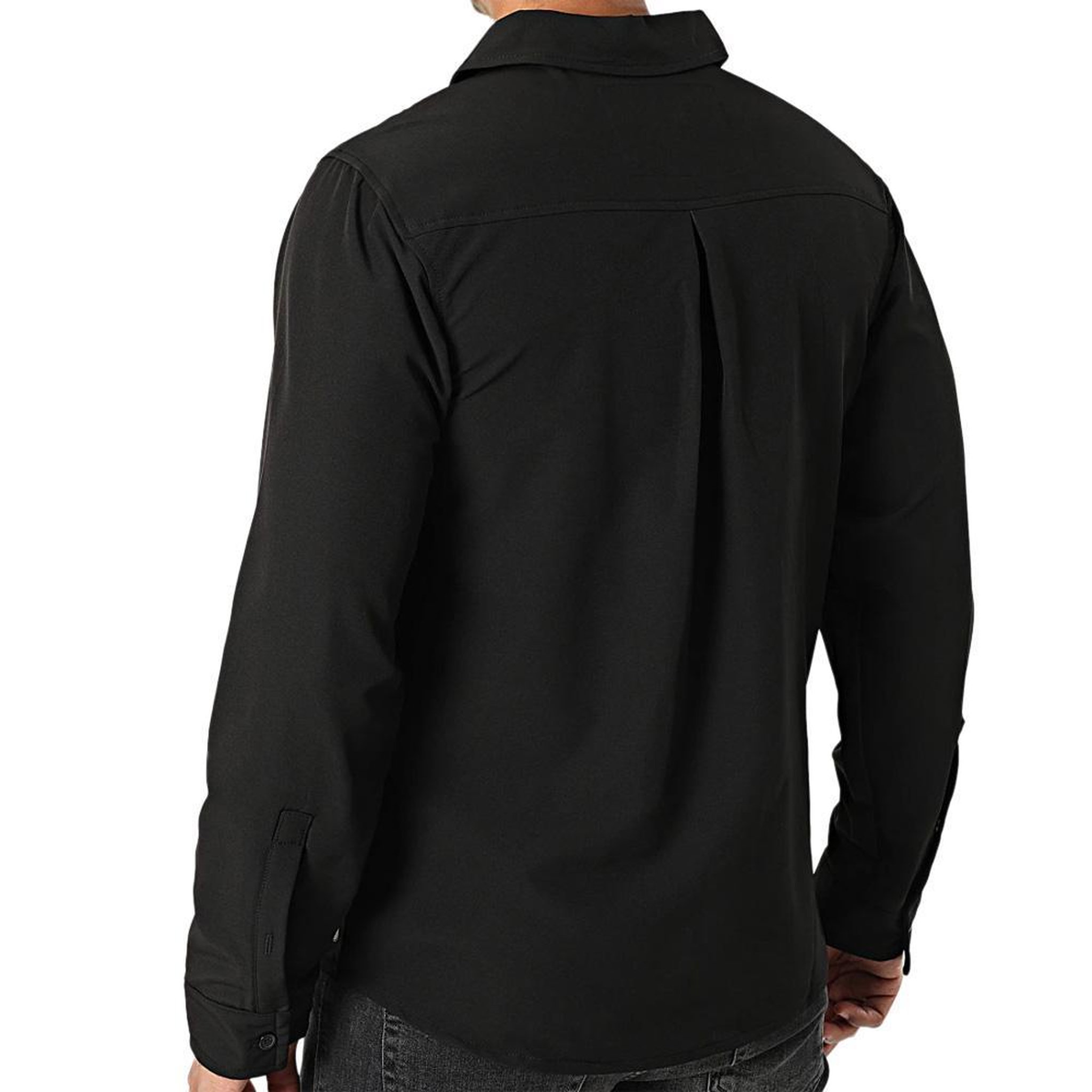 Voir la diapositive 2 : AMERICAN PEOPLE Surchemise Noire Homme American People AW25