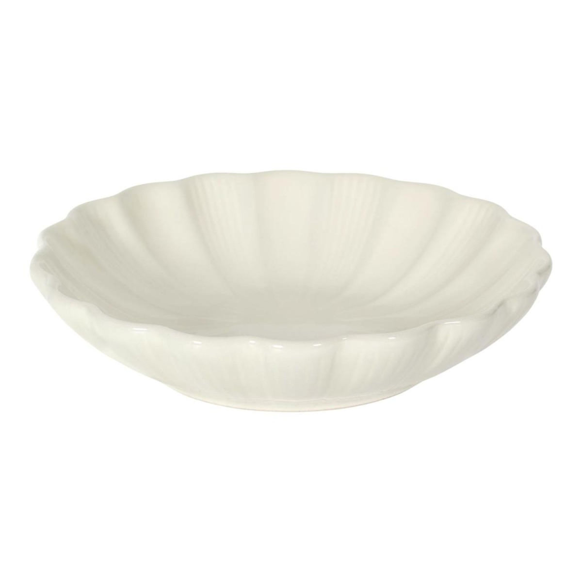 Paris Prix Lot de 6 Assiettes Creuses  Calista  20cm Écru