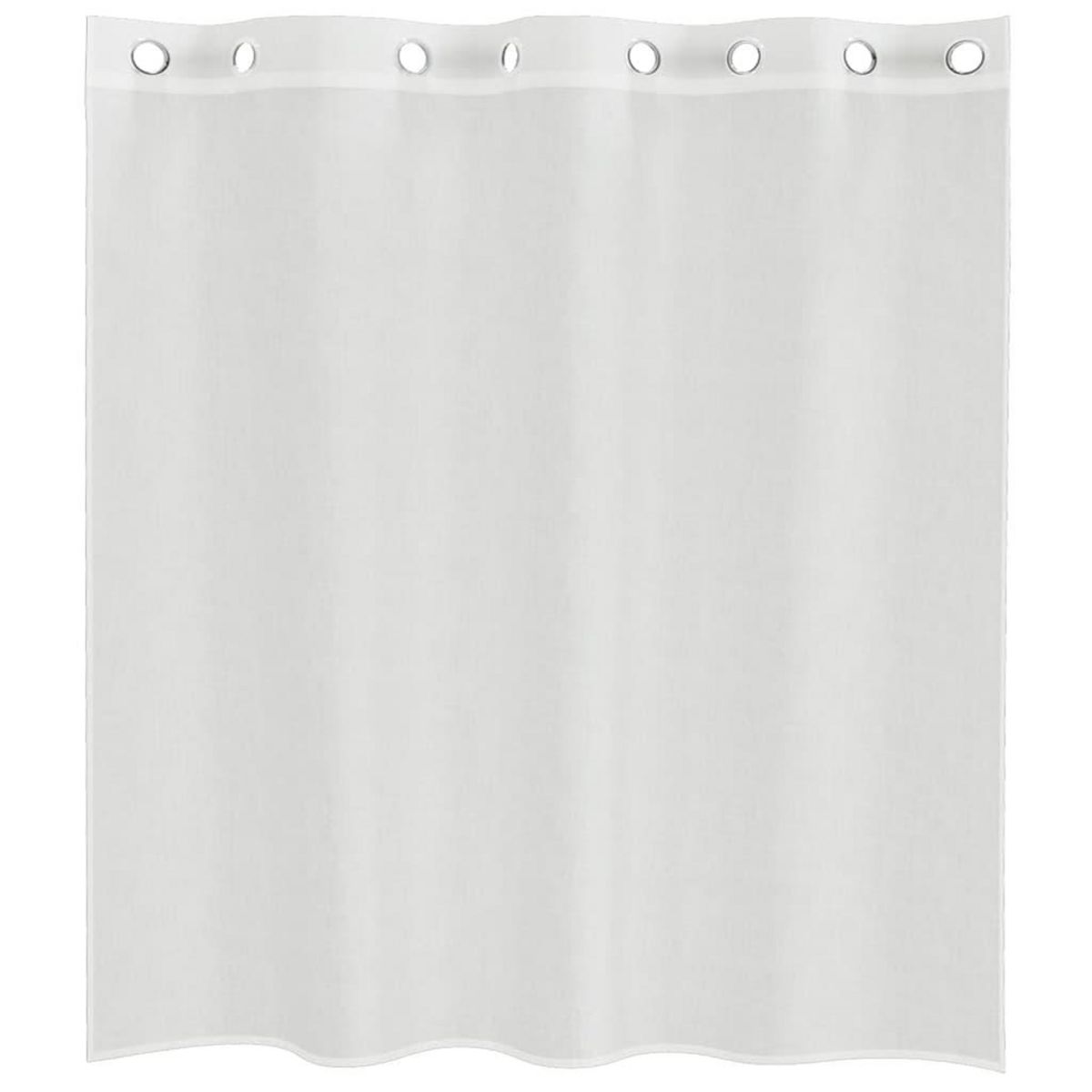 VIDAXL Rideaux en voile avec œillets 2 pcs blanc