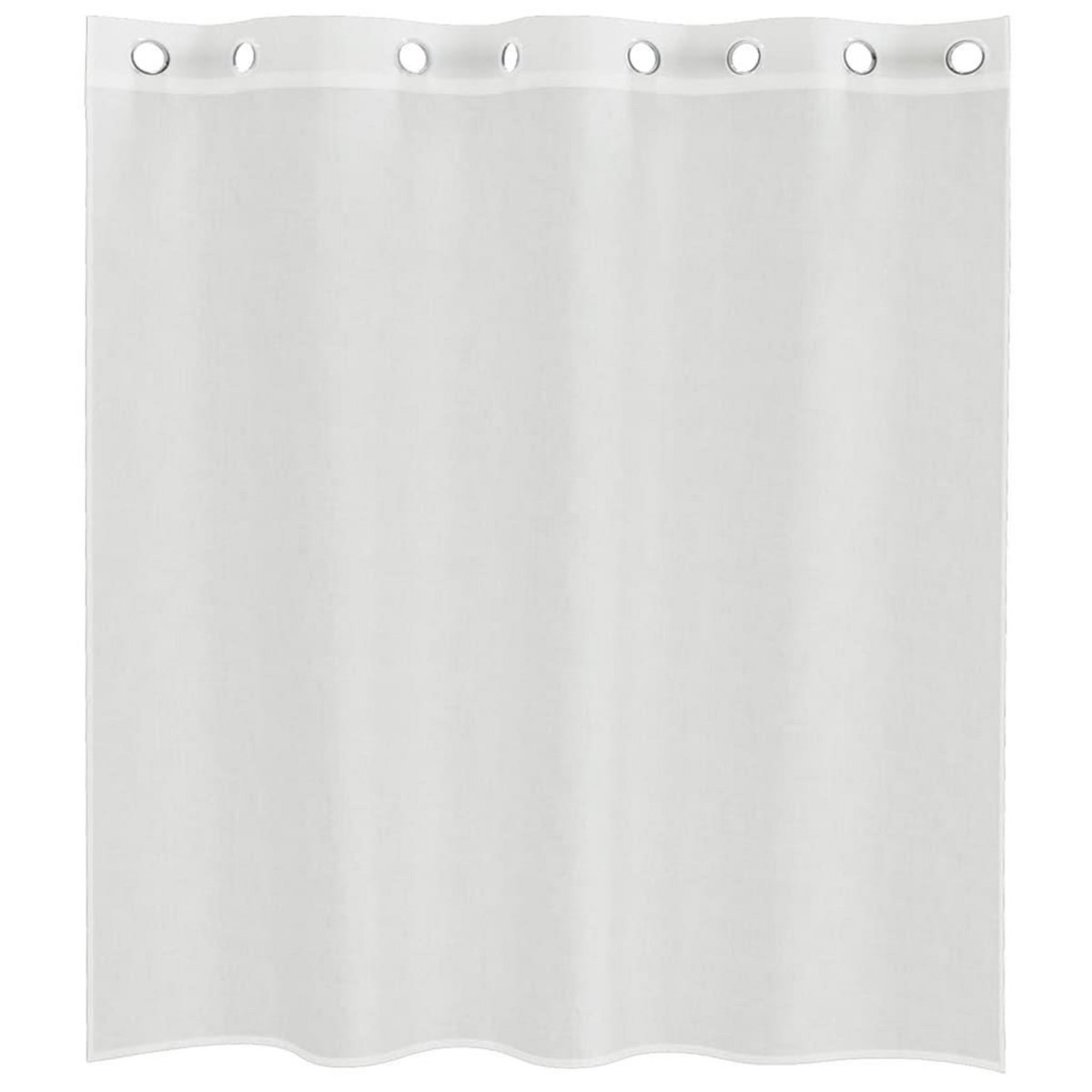 VIDAXL Rideaux en voile avec œillets 2 pcs blanc