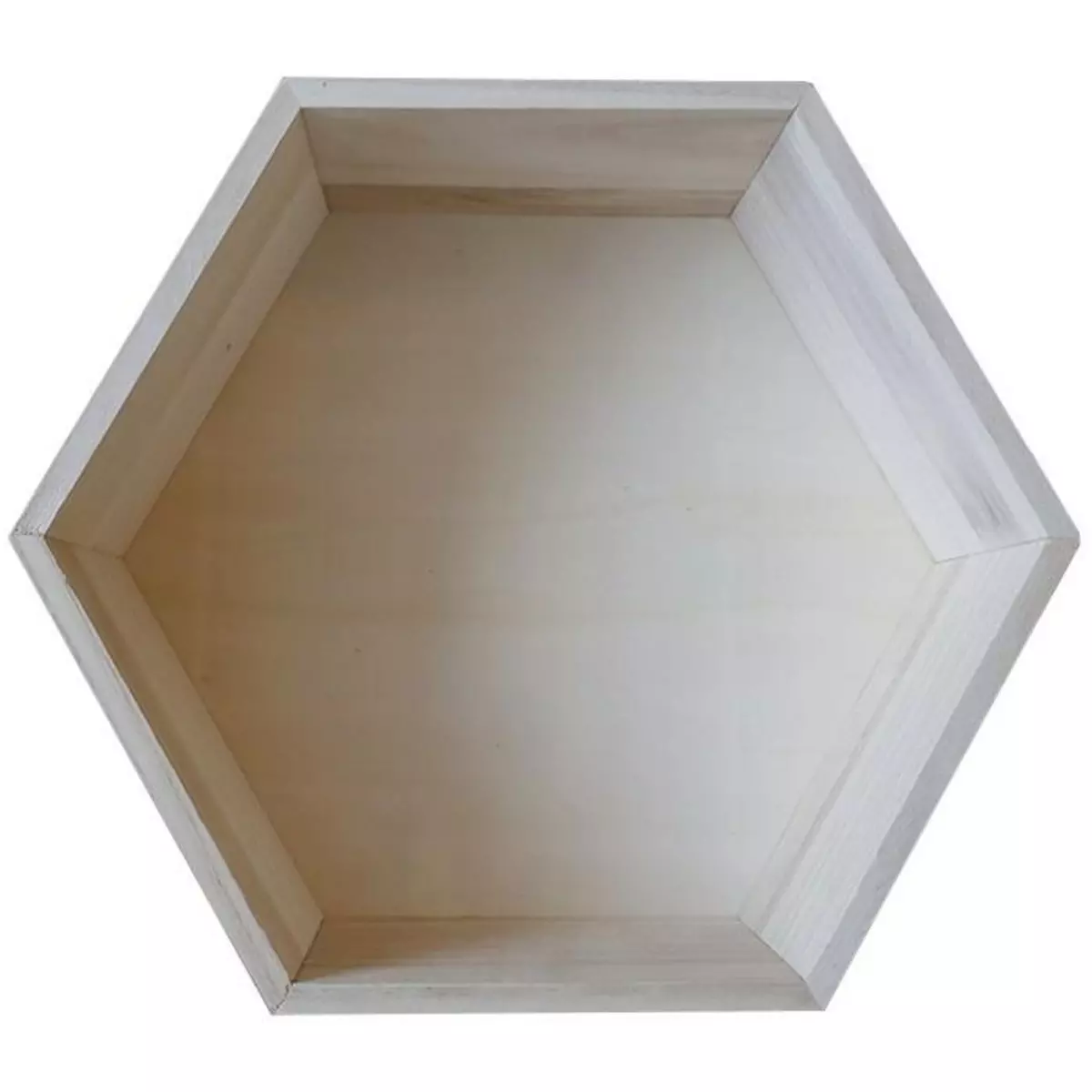 Artemio Etagère hexagone en bois 30 x 26,5 x 10 cm