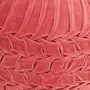 VIDAXL Pouf Velours de coton Design de sarrau 40 x 30 cm Rose