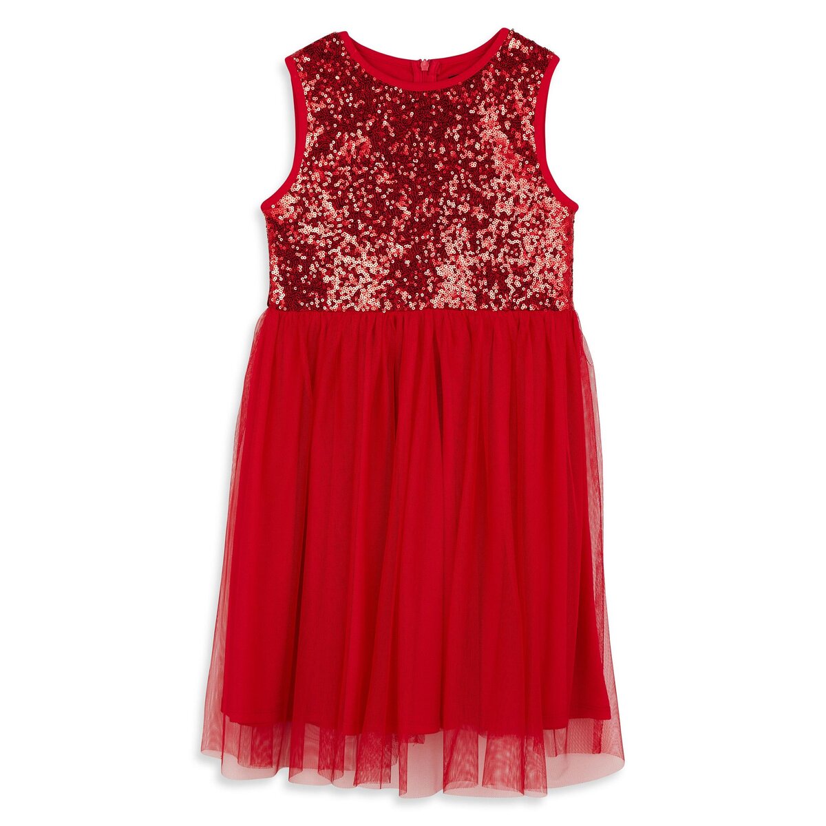 INEXTENSO Robe de no l sequins rouge fille pas cher Auchan.fr