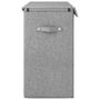 Voir la diapositive 4 : VIDAXL Panier a linge pliable Gris 64,5x34,5x59 cm Tissu en faux lin
