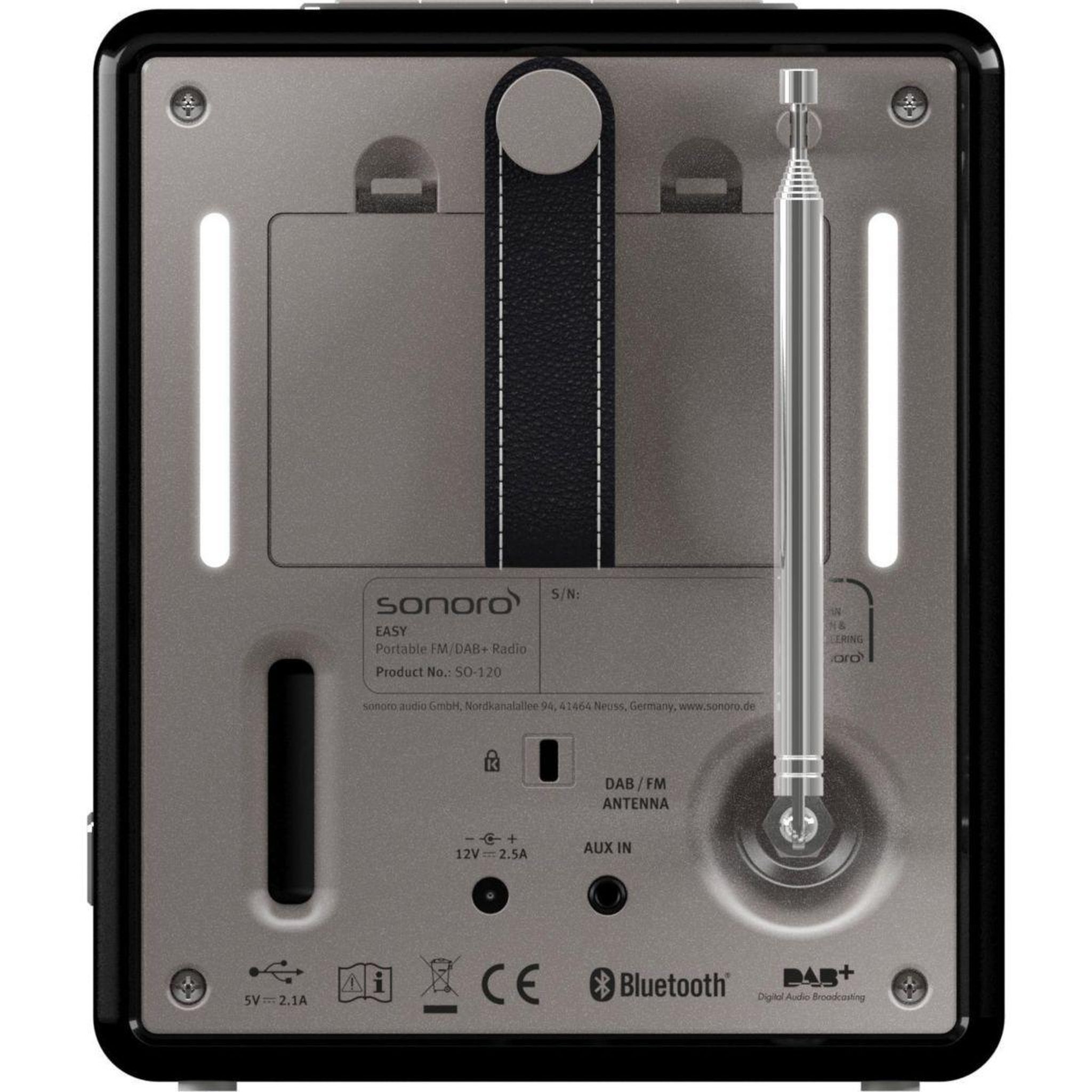 Voir la diapositive 4 : SONORO Radio réveil EASY Noir