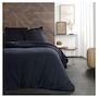 Voir la diapositive 1 : TODAY Parure housse de couette unie en gaze de coton SOWETO