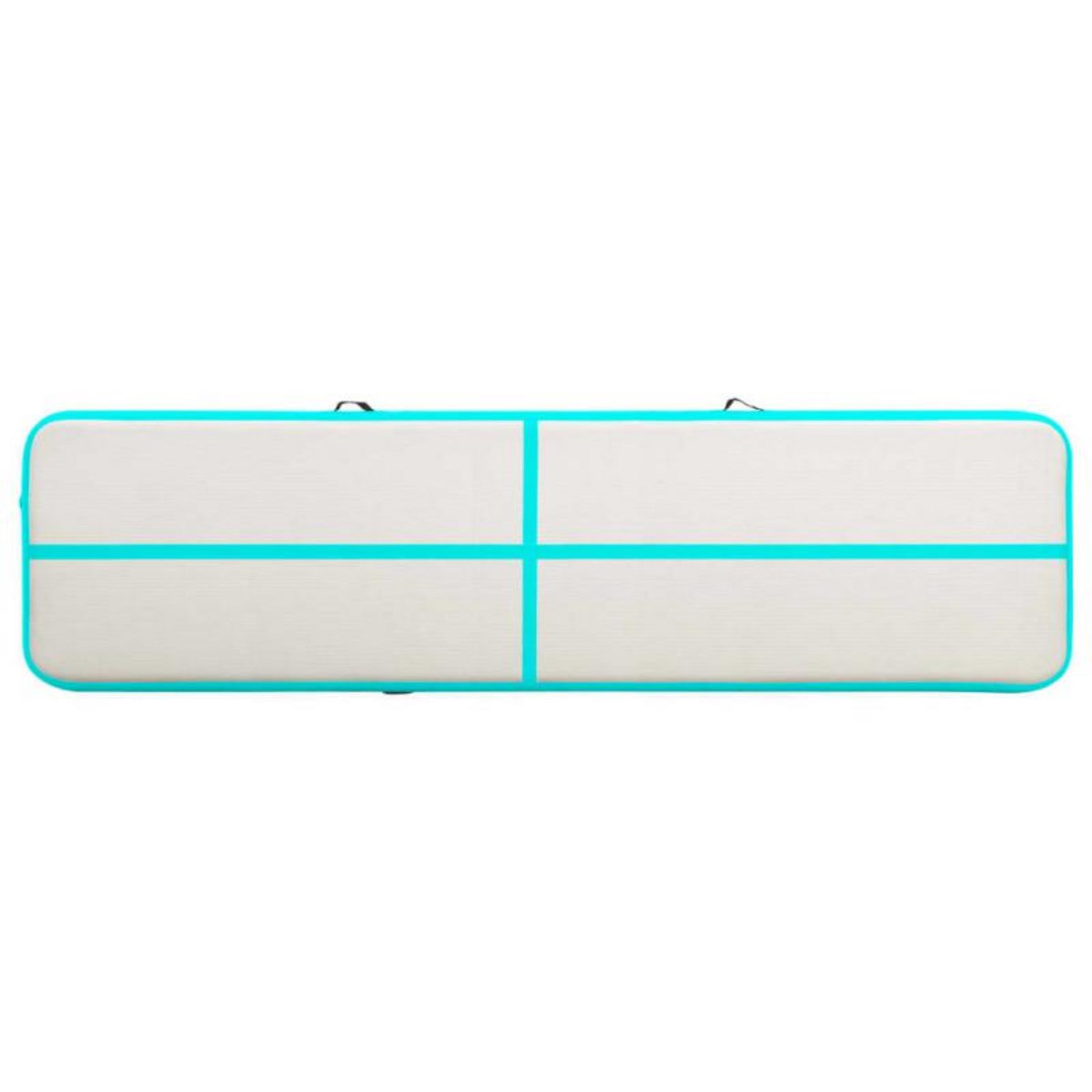 VIDAXL Tapis gonflable de gymnastique avec pompe 700x100x15cm PVC Vert