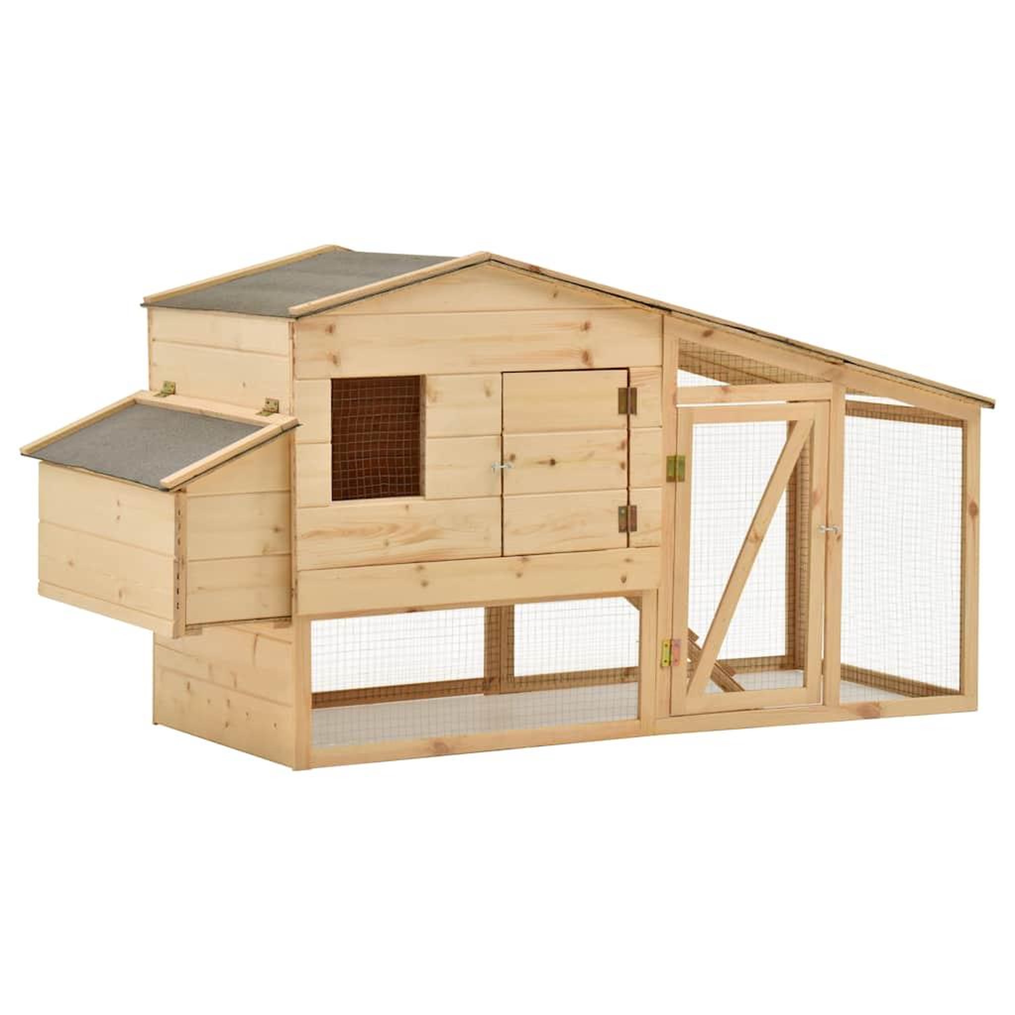 VIDAXL Poulailler Bois de pin massif 178x67x92 cm