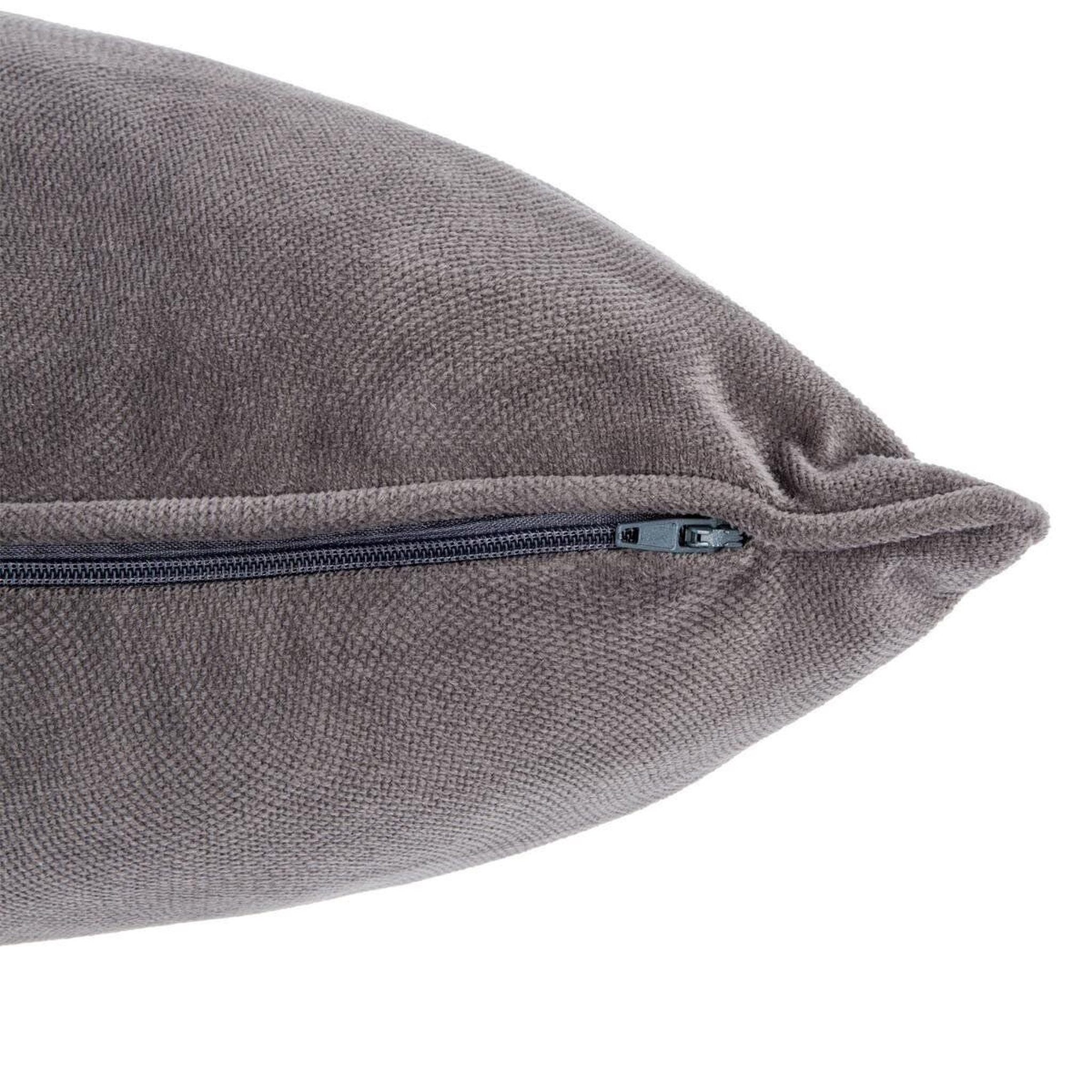 Voir la diapositive 3 : ATMOSPHERA Coussin déhoussable  lilou  50x30cm gris foncé