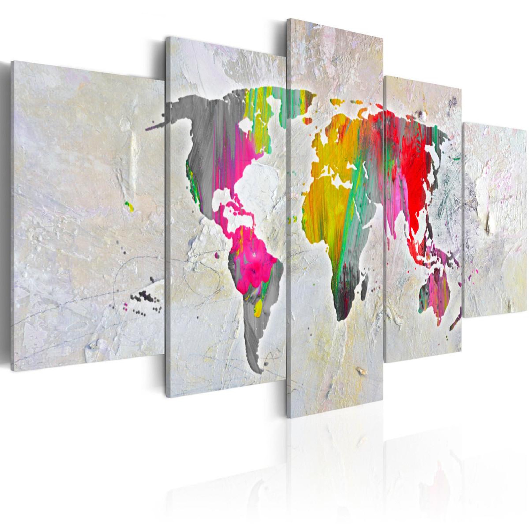 Paris Prix Tableau imprimé  illustration of the world. Coloris disponibles : Multicolore