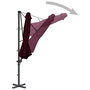 Voir la diapositive 3 : VIDAXL Parasol de jardin en porte-a-faux avec mat en aluminium rouge