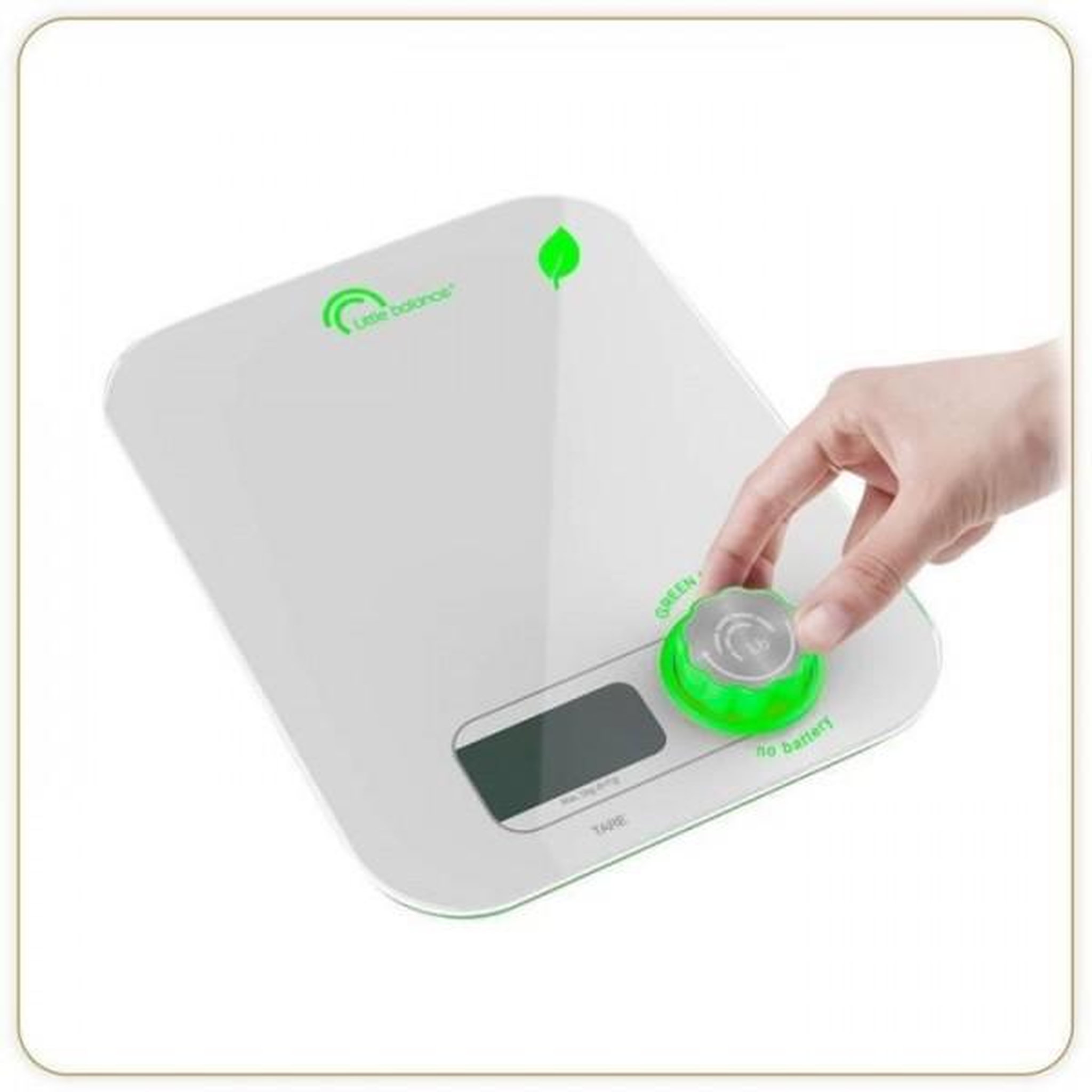 LITTLE BALANCE Balance de Cuisine Electronique de Precision  sans pile LITTLE BALANCE 8198 Kinetic Flower 5 kg / 1 g Blanc