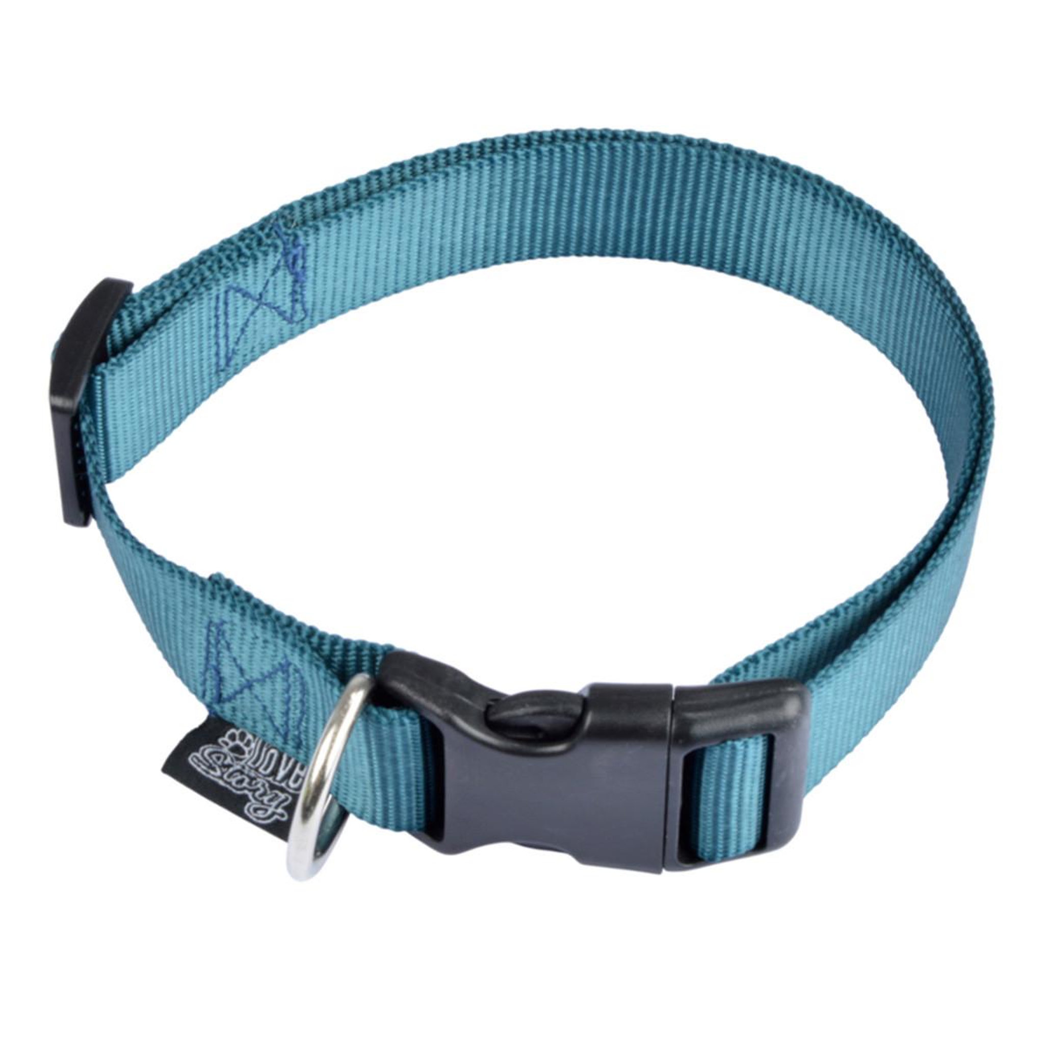 Voir la diapositive 1 : LOVE STORY Collier réglable chien  essentiel  30-45cm émeraude