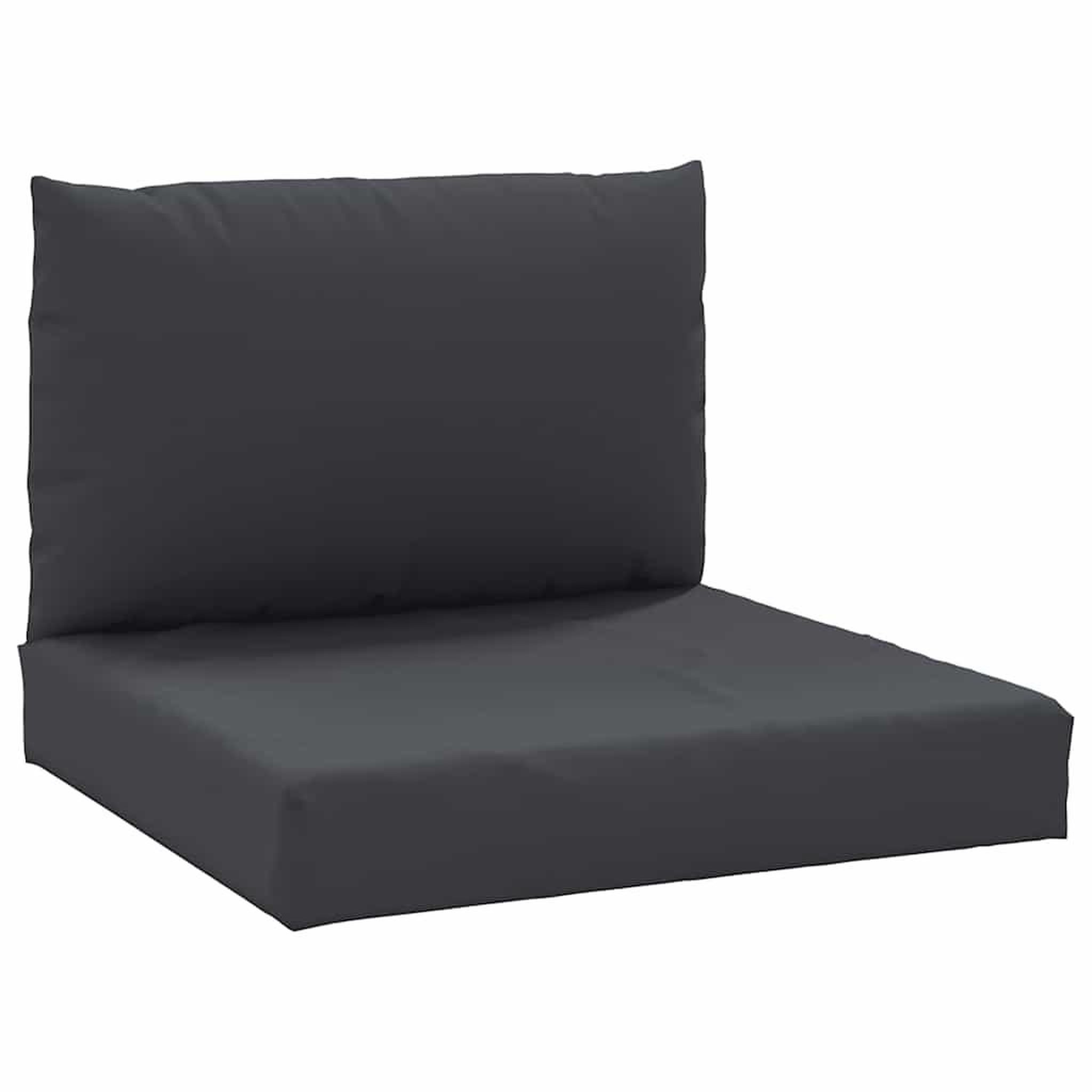 Voir la diapositive 2 : VIDAXL Coussins de palette lot de 2 noir tissu oxford