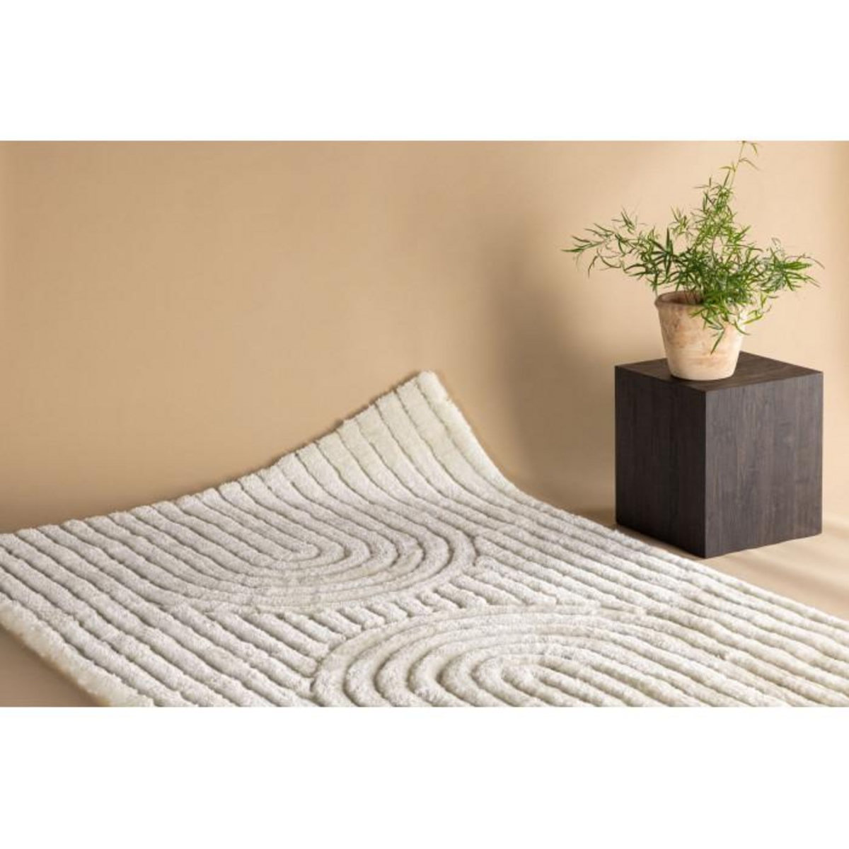 Paris Prix Tapis Déco Texturé  Niklas  160x230cm Blanc