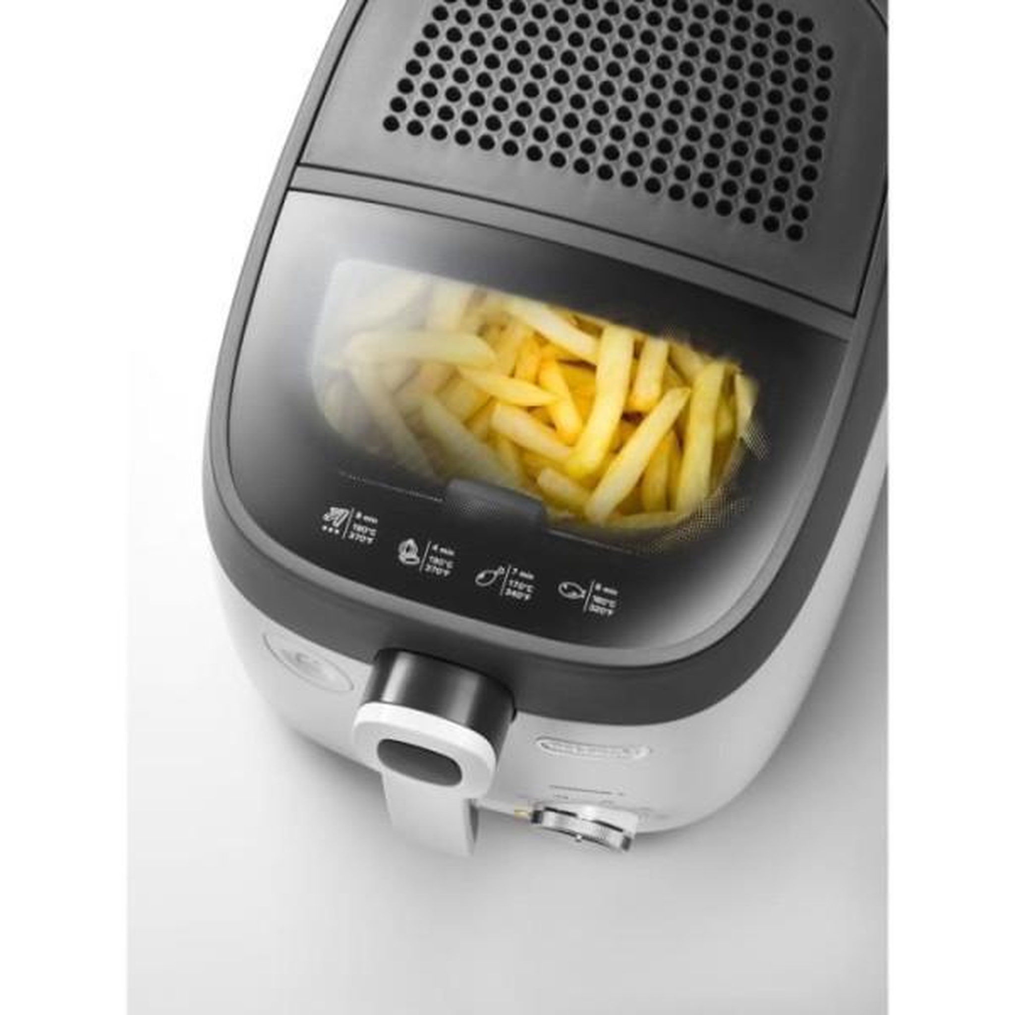 Voir la diapositive 6 : DELONGHI Friteuse 2.4l 1800w blanc - fs6035