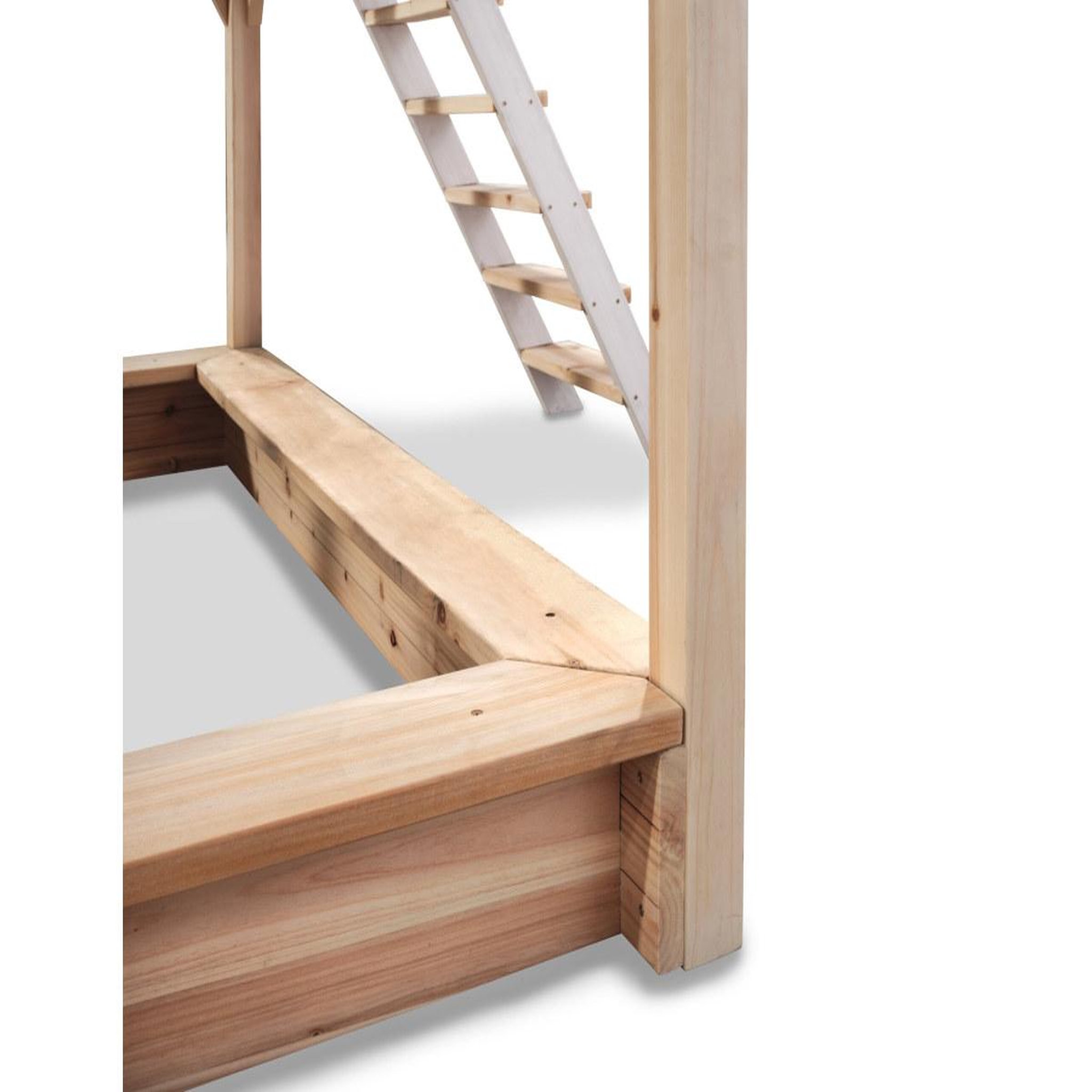 Voir la diapositive 4 : EXIT TOYS Maisonnette en bois pour enfants loft 500 vert - exit toys