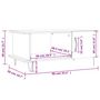 Voir la diapositive 6 : VIDAXL Table basse noir 90x50x40 cm bois d'ingenierie