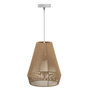 Voir la diapositive 1 : ATMOSPHERA Lampe Suspension en Jute  Palm  43cm Marron