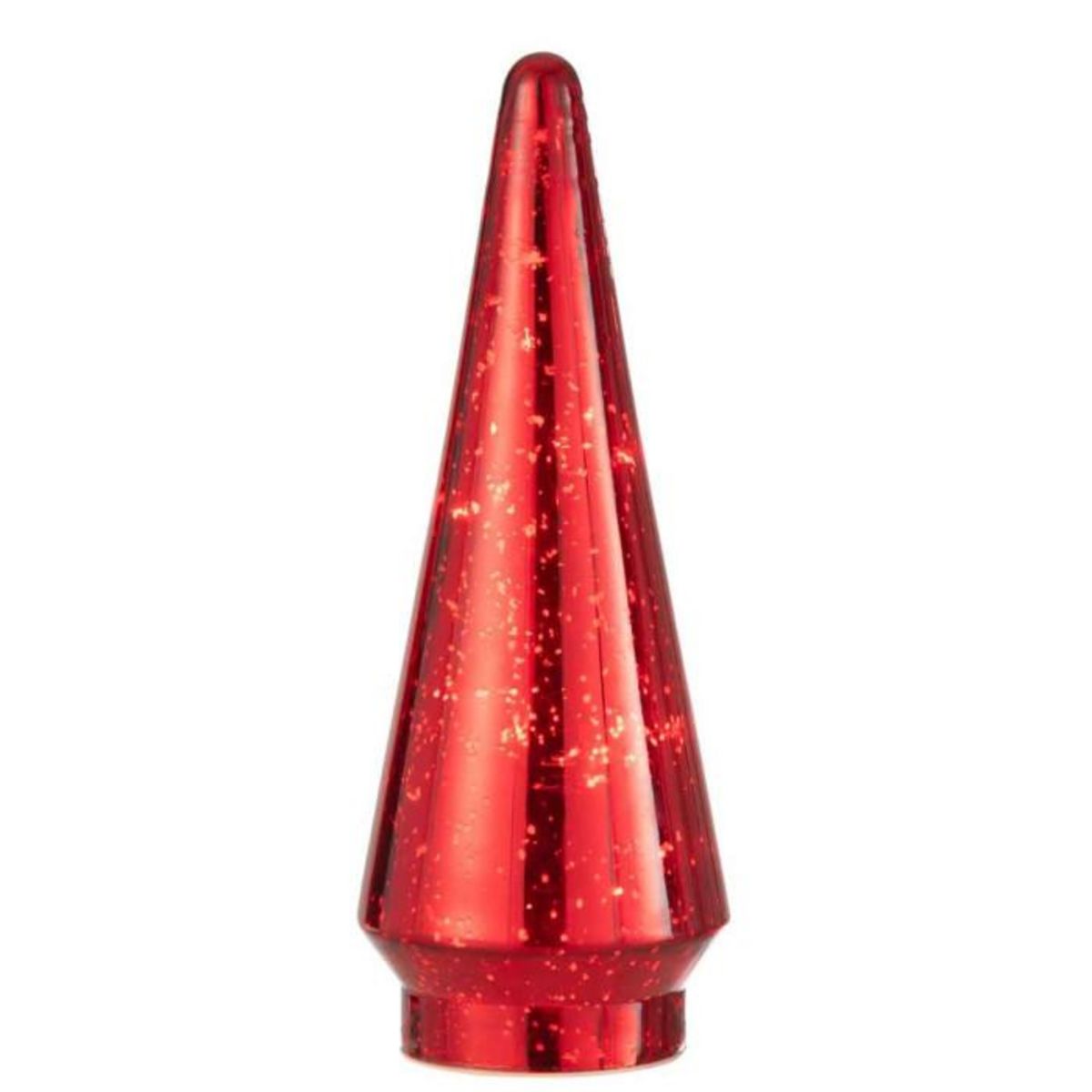 Paris Prix Sapin de Noël en Verre  Led  34cm Rouge
