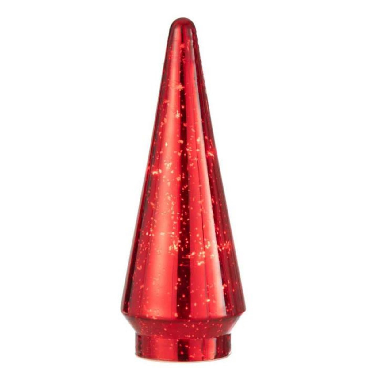 Paris Prix Sapin de Noël en Verre  Led  34cm Rouge