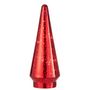 Voir la diapositive 2 : Paris Prix Sapin de Noël en Verre  Led  34cm Rouge