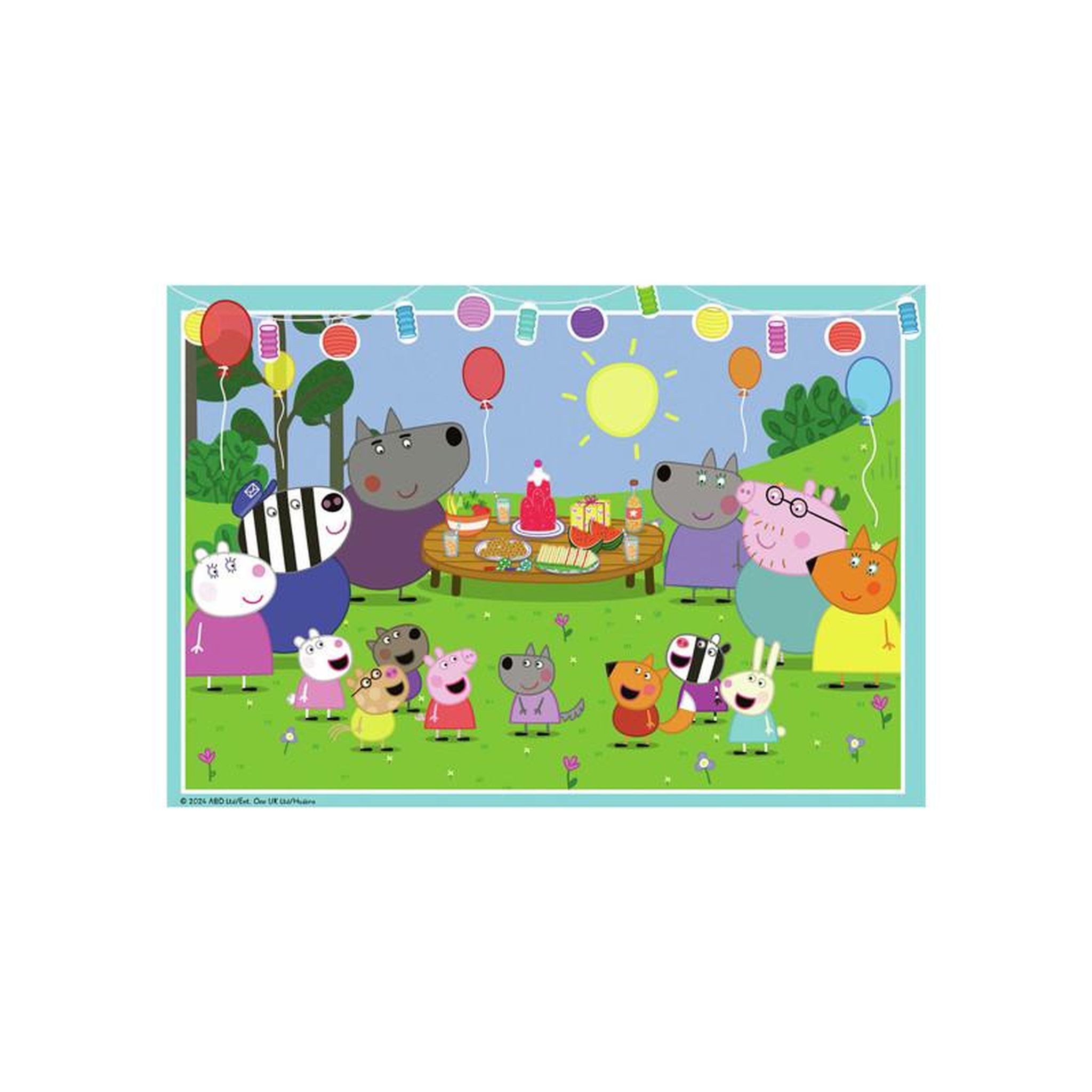 Voir la diapositive 4 : RAVENSBURGER Puzzle 2x24 pieces Place a la fete Peppa Pig