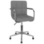 Voir la diapositive 2 : VIDAXL Chaise pivotante de bureau Gris clair Tissu