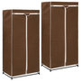 Voir la diapositive 1 : VIDAXL 2 pcs Garde-robes Marron 75x50x160 cm